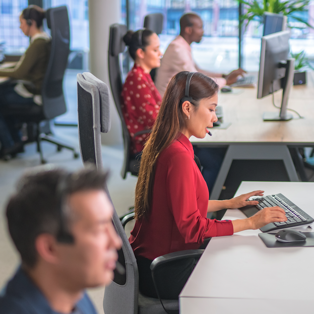 Workers in office