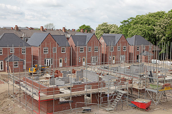 Housing building site