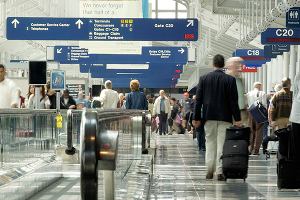 Airport corridor